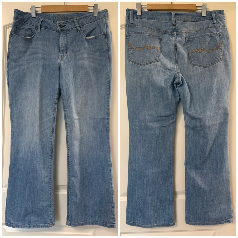 Faded Glory Light Blue Boot cut Jeans